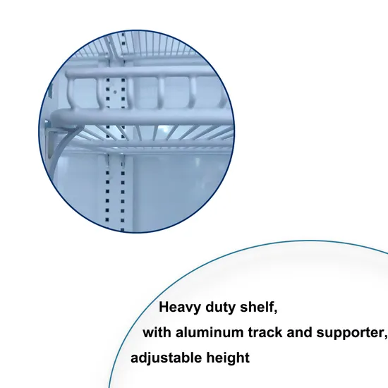Upright Two-Door Glass Medical Lab Refrigerator LG-1000D
