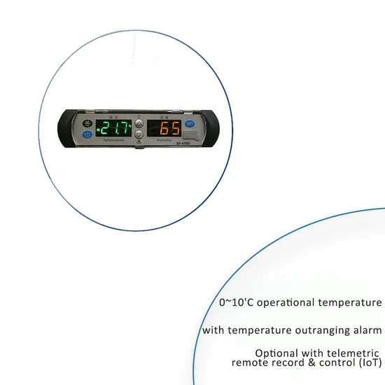 Upright Two-Door Glass Medical Lab Refrigerator LG-1000D